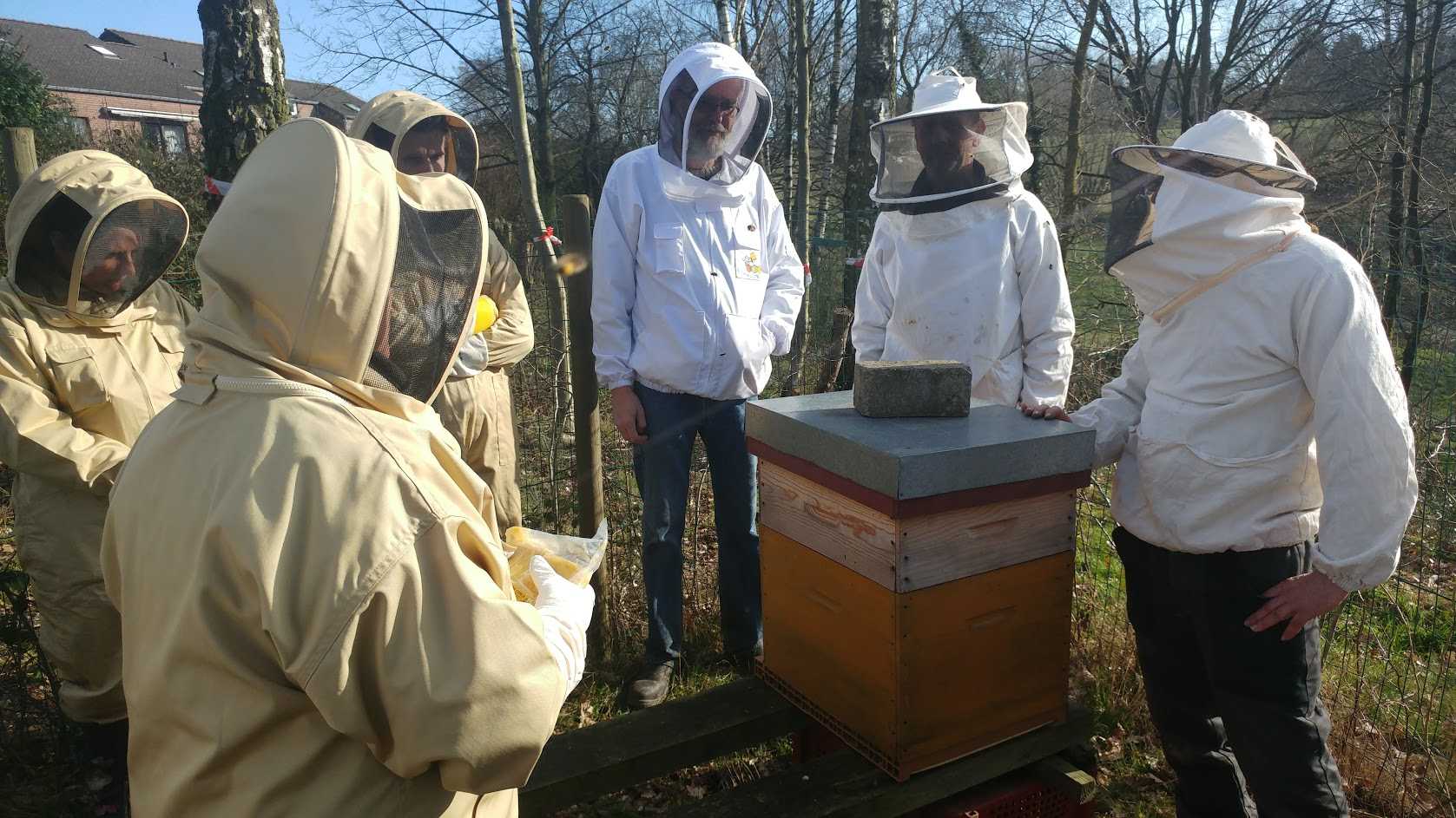 API AH 1ère visite rucher 2018 – Abeille du Hain